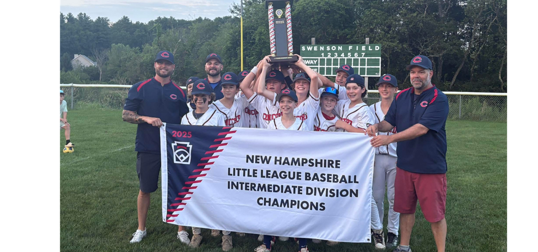 2025 NH Intermediate State Champions- Concord Little League